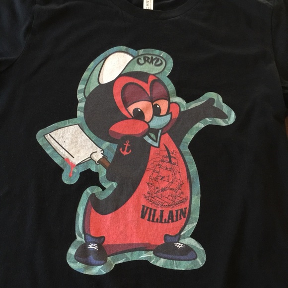 CRKD | CHILLIN VILLAIN 🔪 | Men's Tee | Black | M - Picture 2 of 2